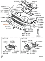 ◆未使用/新品◆ 希少 三菱 純正 エア ダム スカート ランサー エボ10 X CZ4A Mitsubishi Lancer Panel Air Dam Skirt Evolution OEM EVO10_画像4