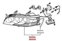 ◆未使用/新品◆ 三菱 純正 ヘッドライト 左右セット ランサー エボ 8 7 9 CT9A Mitsubishi OEM LAMP UNIT HID HEADLIGHT Left & Right Set_画像5