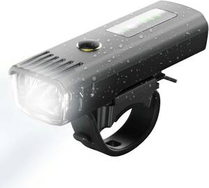 自転車 ライト 4段階照明モード USB充電式 LED ライト 防水 防塵 光センサー 自動点灯モード搭載 高輝度 最大1000ルーメン