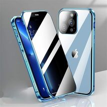 即決■ダブルロック付き+前後強化ガラス+レンズカバー一体型 覗き見防止 iphone13Pro ケース アルミ合金 強力磁石 アイフォン13 プロ_画像7