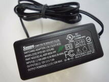 Sunny　ACアダプタ　電源アダプタ　SYS1381-1212-W2 12V 1A 1.0A　1000mA φ5.5㎜　センターピン有り 黒　ブラック AL-ADP-0034-1PF_画像3