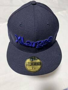 NEWERA◯ニューエラ◯XLARGE エクストララージ キャップ ネイビー サイズ7 5/8 60.6㎝ 中古