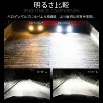 新発売！LED ヘッドライト 信玄 KIWAMI HIR2 1年保証 車検対応 キャンセラー内蔵 ハイパワー55W_画像6