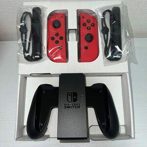 有機ELモデルSwitchに付属されていたJoy-Conマリオレッド、ストラップ、グリップセット