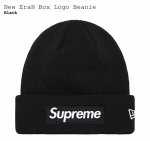 Supreme New Era Box Logo Beanie Blackシュプリーム ニューエラ ボックス ロゴ (ボックスロゴ) ビーニー ブラック