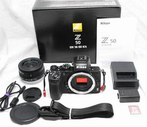 【新品同様の超美品 842ショット・SDカード付き】Nikon ニコン Z50 NIKKOR Z DX 16-50mm f/3.5-6.3 VR