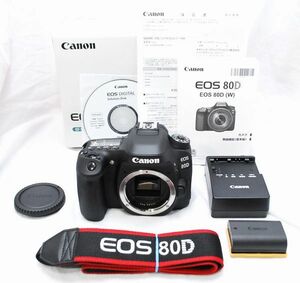 【超美品・メーカー保証書 付属品完備】Canon キヤノン EOS 80D