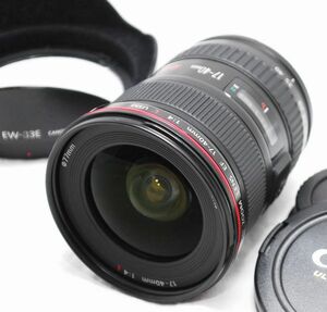 【超美品・純正フード付き】Canon キヤノン EF 17-40mm F4 L USM　小訳あり