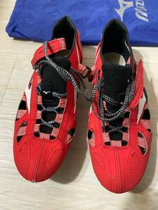  Mizuno Chrono ink s9 red black! land spike short distance 