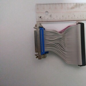 SCSI 内部-外部変換　D-subハーフ 50ピンケーブル　約7cm
