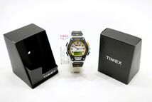 36　TIMEX IRONMAN TRIATHLON 200M 30LAP QZ　　M939PH 5K200　　美品 タイメックス アイアンマン アナデジ クォーツ メンズ 腕時計 箱_画像8