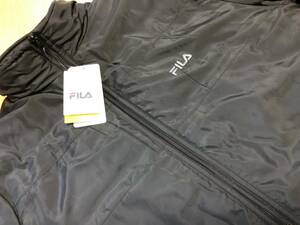 FILA(フィラ)秋冬 軽量 暖かい中綿フルジップジャケット 442-344(BK)ＬＬ