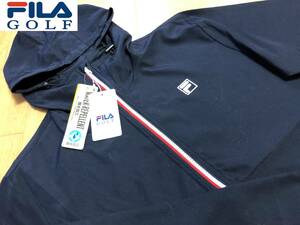 FILA GOLF(フィラゴルフ) 秋冬 UVカット、撥水加工 フーディ フルジップジャケット 781-239Y(ネイビー)Ｍ