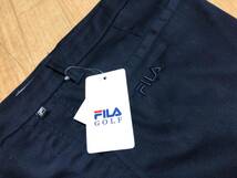 FILA GOLF(フィラゴルフ)秋冬 吸汗速乾、ストレッチ ツイルロングパンツ 781-333Y(ネイビー)７８_画像3