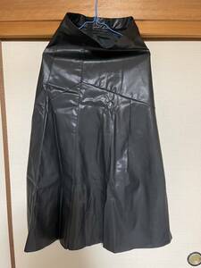 レザーロングスカート ロングスカート フェイクレザー S ブラック 黒 Sサイズ 
