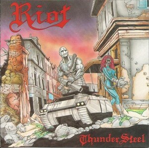 ＊中古CD RIOTライオット/THUNDERSTEEL 1988年作品7thアルバム 米国スピードメタル CBS RECORDSリリース