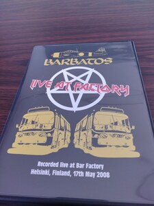 ＊中古DVD BARBATOSバルバトス/LIVE AT FACTORY 2008年作品国内盤 ABIGAILアビゲイル G.A.T.E.S. SABBAT COFFINS BUTCHER ABC