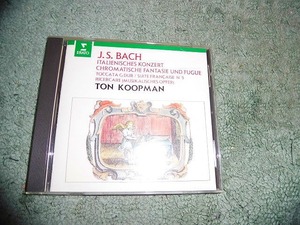 Y178 CD バッハ チェンバロ リサイタル　チェンバロ:トン・コープマン 1986年録音 盤特に目立った傷はありません 