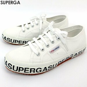 【新品】スペルガ スニーカー レディース サイズ(EU38/JP24.5) SUPERGA 2750 COTLETTERINGU 901 ホワイト キャンバス 264495