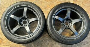 AME TRACER 18インチ 10.5J +15 PCD114.3 5H 5穴 ドリケツ トレーサー GT-V GTV ENKEI GT-R R32 R33 R34 R35 CT9A JZX100 FD3S 