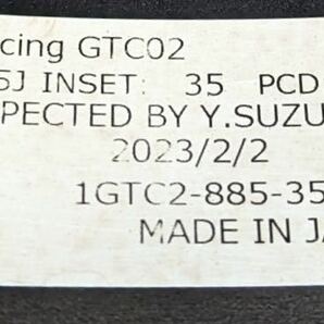 【希少！】ENKEI GTC02 18インチ 8.5J＋35 PCD114.3 5穴 5H 2本 ドリケツ シルビア スカイライン JZX100 WRX STi アルテッツァ FD3S RX-8 の画像7