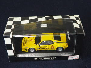 ミニカー＜BMW M1 ProCar＞DRM 1980・Manfred Winkelhock MINICHAMPS 1:43 ミニカー ケース入り 箱入り