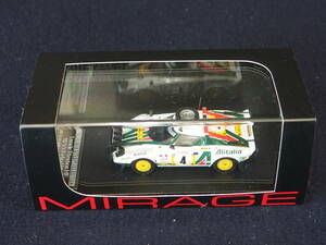 ミニカー＜Lancia Stratos HF[#4]1977 Safari＞MIRAGE 1:43 PRODUCED BY HPI ケース入り