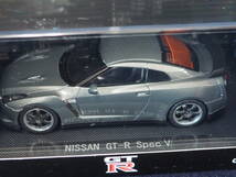 EBBRO ミニカー＜NISSAN GT-R Spec V＞DARK METAL GRAY 44168 SCALE1/43 ケース入り 箱入り_画像3