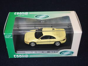 EBBRO ミニカー＜TOYOTA MR2(SW20) 1989＞YELLOW 267 1:43 SCALE DIE-CAST MODEL CAR Oldies ケース入り 箱入り