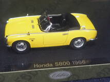 EBBRO ミニカー＜Honda S800 1966＞YELLOW 44268 SCALE1/43 Oldies ケース入り 箱入り_画像3