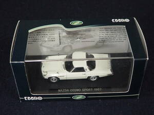 EBBRO ミニカー＜MAZDA COSMO SPORT 1967＞WHITE 44027 SCALE1/43 Oldies ケース入り 箱入り