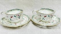 1円〜 ノリタケ ボーンチャイナ Noritake カップ&ソーサー 花更紗 / ロシェルプラチナ3客まとめ 洋食器 金彩 コーヒーカップ ティーカップ_画像7