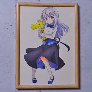 チノ　描き下ろし複製原画（ご注文はうさぎですか？）