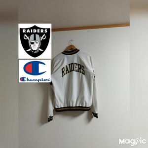 Champion チャンピオン 90s NFL レイダース RAIDERS バックプリント レアカラー ジャケット ヴィンテージ