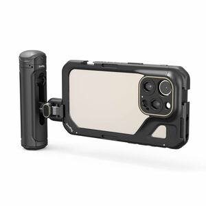 SmallRig スマホビデオリグキット iPhone 15 Pro専用 コールドシュー付き アルミ製 スマートフォンビデオ撮影 映画制作 スタビライザーリグ