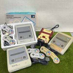 ★☆ 通電確認済み/現状渡し 任天堂/Nintendo ファミコン/スーパーファミコン SFC 本体 4台まとめ