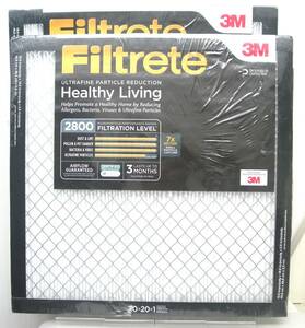 3M スリーエム Filtrete Healthy Living エアフィルター 20x20x1インチ UF02-2PK-6E 2枚入り 2セット計4枚 セントラルヒーティング用