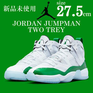 新品 ナイキ ジョーダン ジャンプマン トゥートレイ 27.5cm 白 緑 NIKE JORDAN JUMPMAN TWO TREY バスケットボール スニーカー シューズ 靴