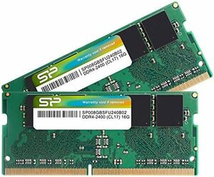 8GB×2枚_DDR4-2400_単品 シリコンパワー ノートPC用 メモリ DDR4 2400 PC4-19200 8GB x