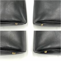 1円 GUCCI グッチ バンブー レザー 2WAY ハンドバッグ ショルダーバッグ ポシェット レディース ブラック 黒 2way クロスボディ_画像7