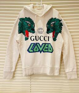 ★売切り！！★ GUCCI グッチ★ タイガープリント プルオーバーパーカー★サイズS(M〜L程度)★