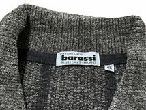 極美品 barassi バラシ ニット セーター トップス 薄手 ストライプ メンズ カーディガン ジャケット 春夏_画像4