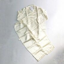 未使用◆神戸シルク　シルクパジャマセットアップ　パンツ　ズボン　ベージュ　M_画像1