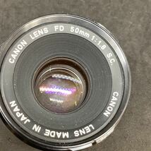 ＊Canon CANON LENS FD 50mm 1:1.8 S.C. キャノン カメラレンズ f=1.8 BS-55 マニュアル 一眼レフレンズ 単焦点_画像3