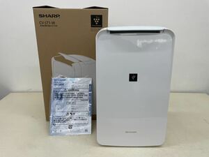 SHARP シャープ 衣類乾燥 除湿機 CV-J71-W 2021年製 プラズマクラスター7000 ホワイト系 除湿器 取説/元箱付き 動作品