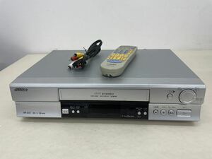 【動作品】Victor ビクター Hi-Fi STEREO ビデオカセットレコーダー HR-G13 ビデオデッキ VHS 映像機器 AV機器 アナログ リモコン付き