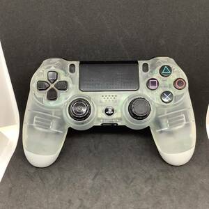 ＊【動作品】PlayStation4 PS4 純正コントローラー DUALSHOCK4 デュアルショック4 CUH-ZCT1J クリア グレー ワイヤレスコントローラー