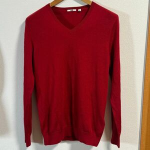 UNIQLO ウールVネックセーター サイズL ユニクロ ニット Wool