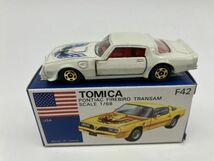 A1-201 当時物 レトロ トミカ 外国車シリーズ トミー TOMICA ミニカー 保管品 日本製 F42 ポンティアック ファイアーバード トランザム_画像1