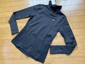 ♪新品タグ付 NIKE ナイキ 冬季対応素材 NIKE THERMA ハイネックトップス 定価8,030円 黒 XL ジャージ ゴルフ ウォーキング　アウトドア